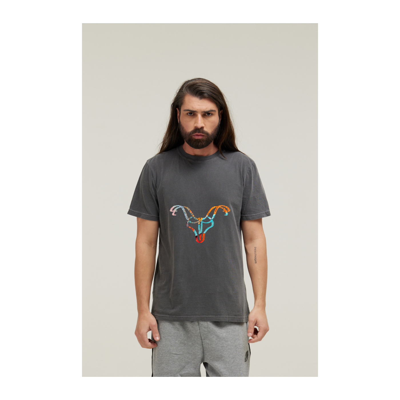 Camiseta Estonada Cinza Chumbo