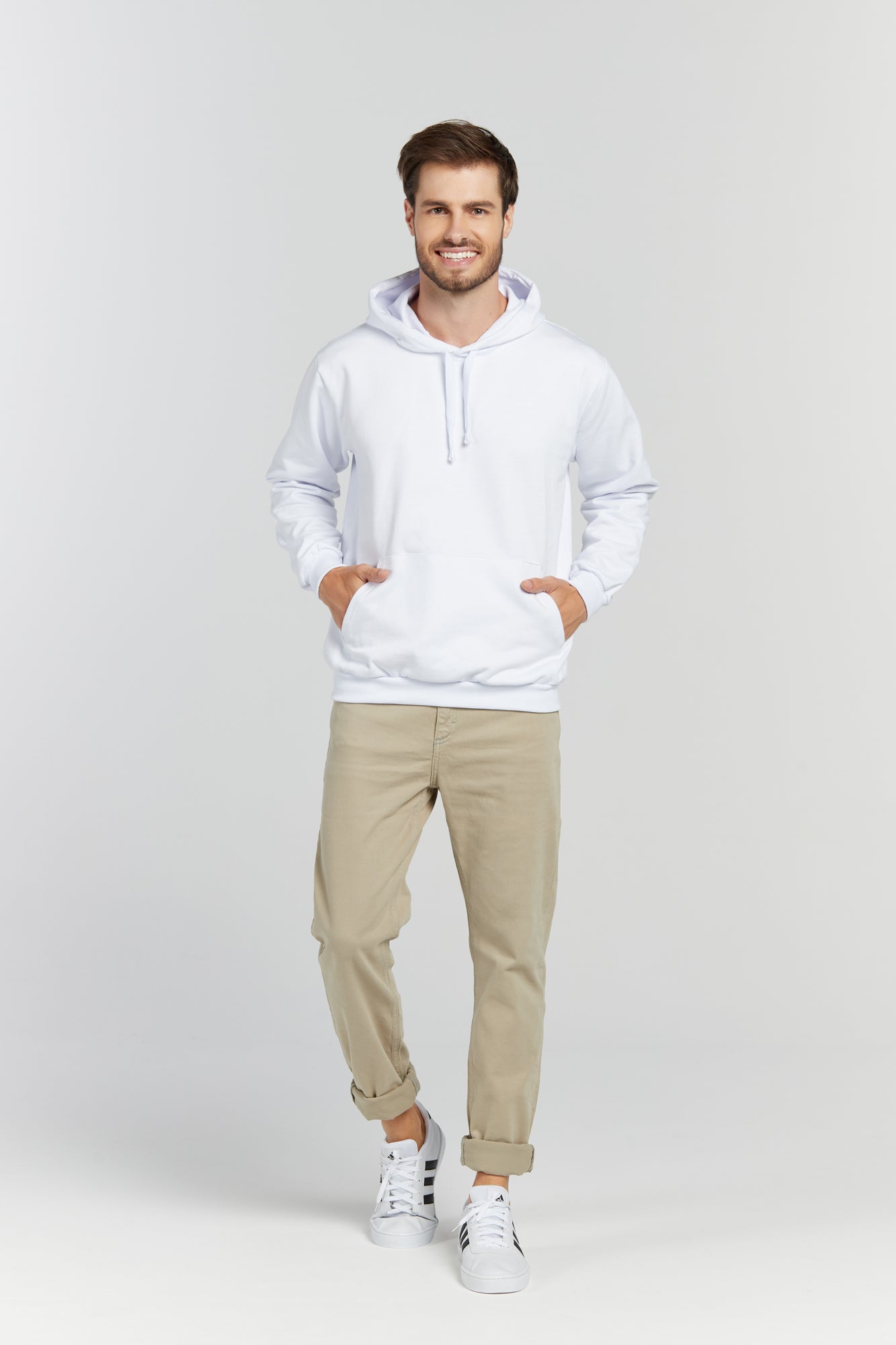 Moletom Canguru Branco