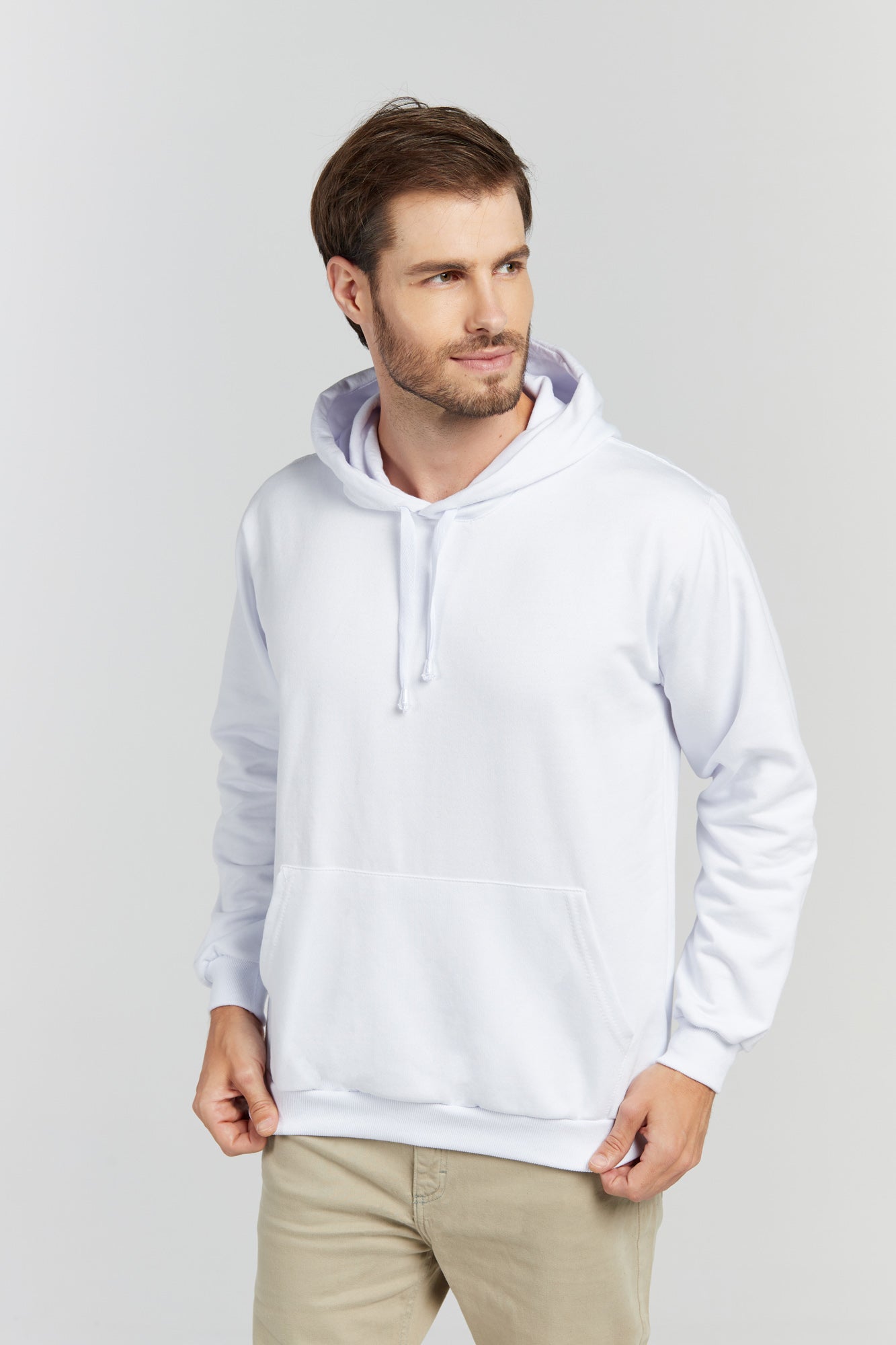 Moletom Canguru Branco