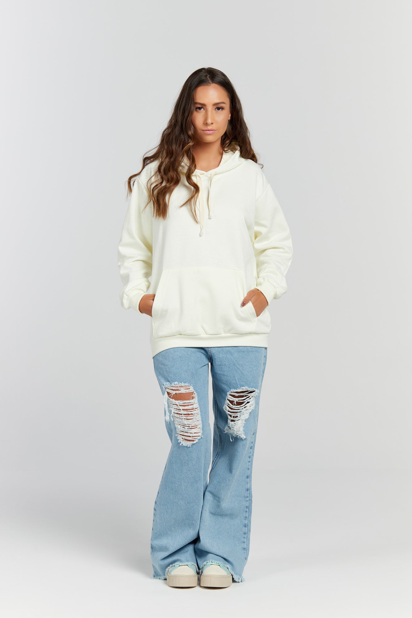 Moletom Canguru Off White