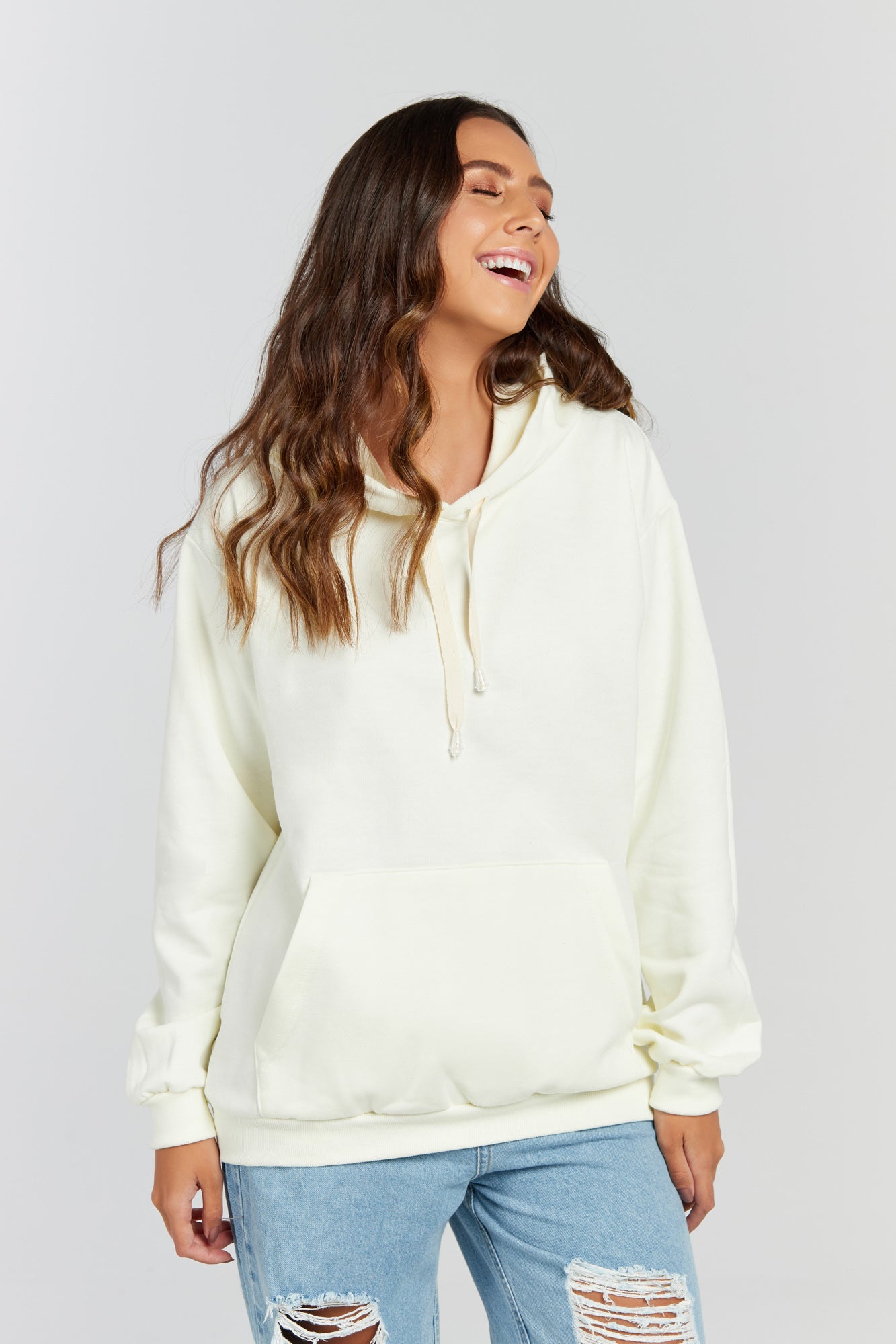 Moletom Canguru Off White