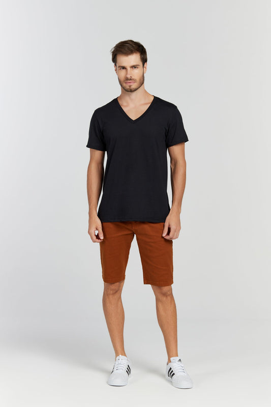 Camiseta Premium Preto Decote V