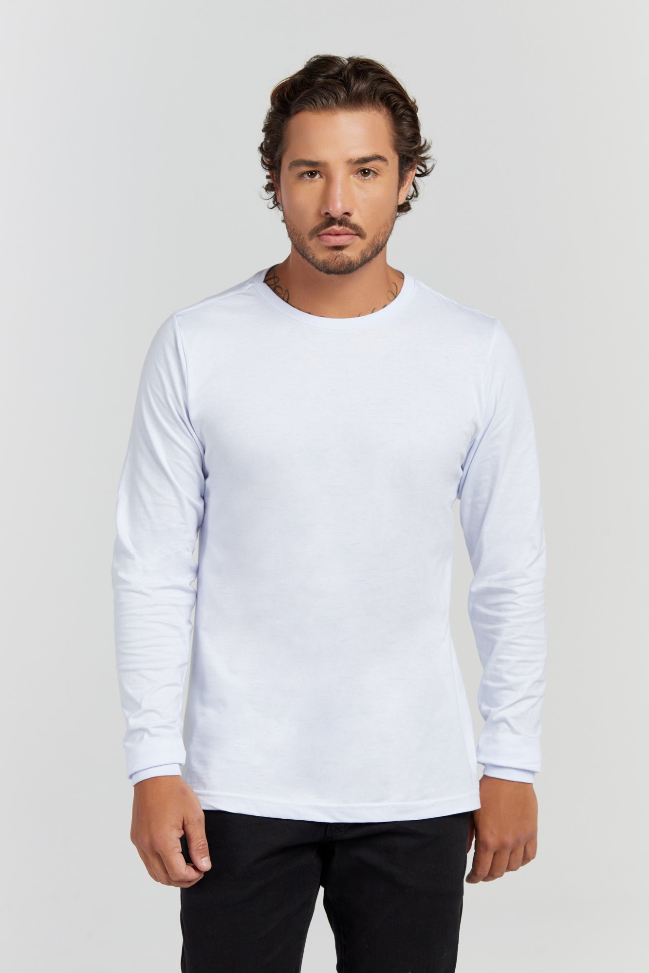 Camiseta Premium Manga Longa Branco