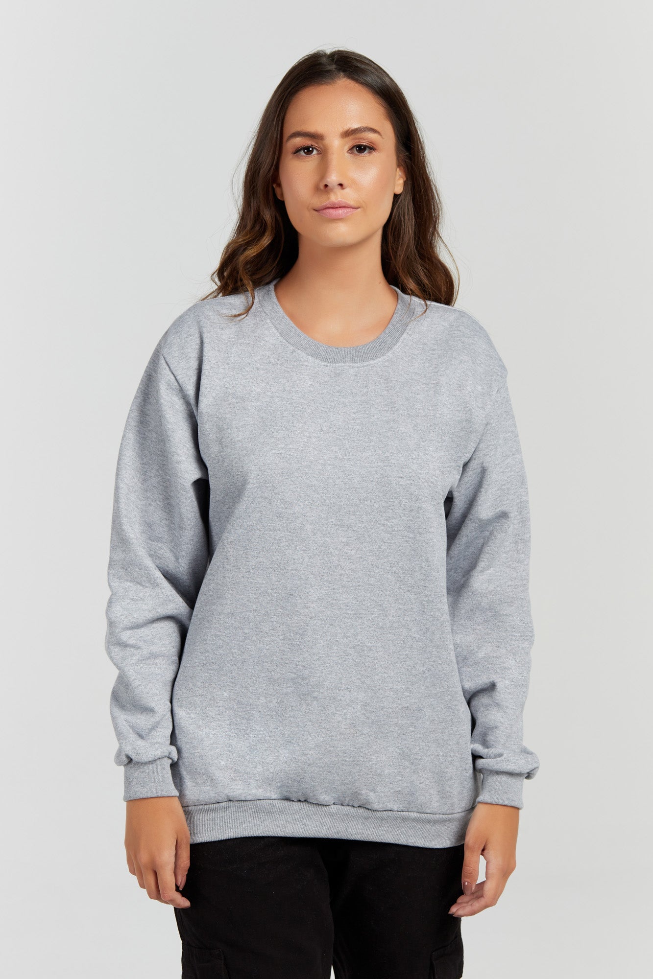 Moletom Blusão Cinza Mescla