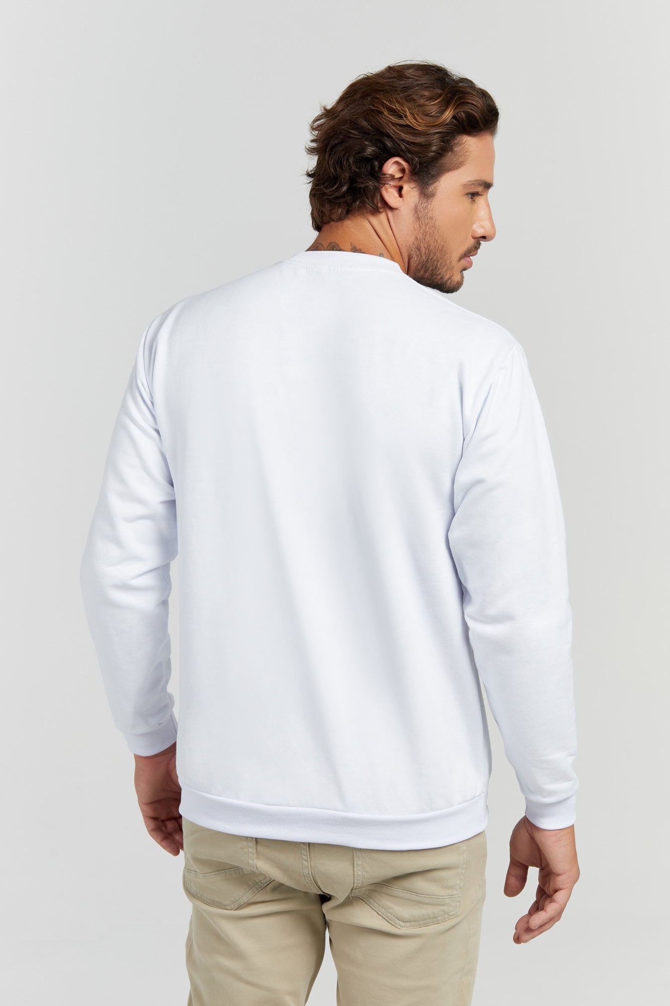 Moletom Blusão Branco