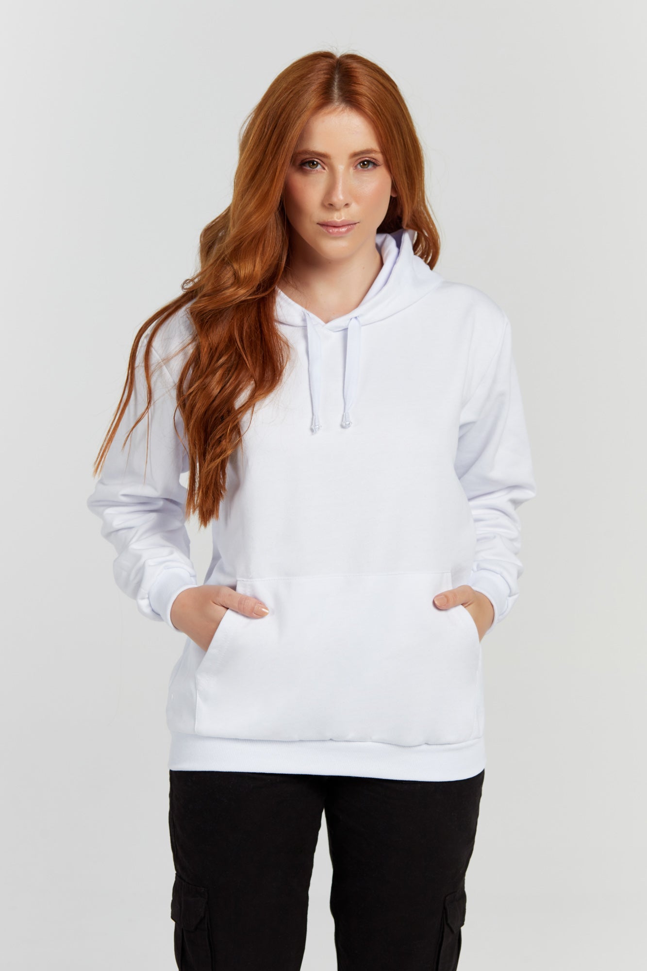 Moletom Canguru Branco