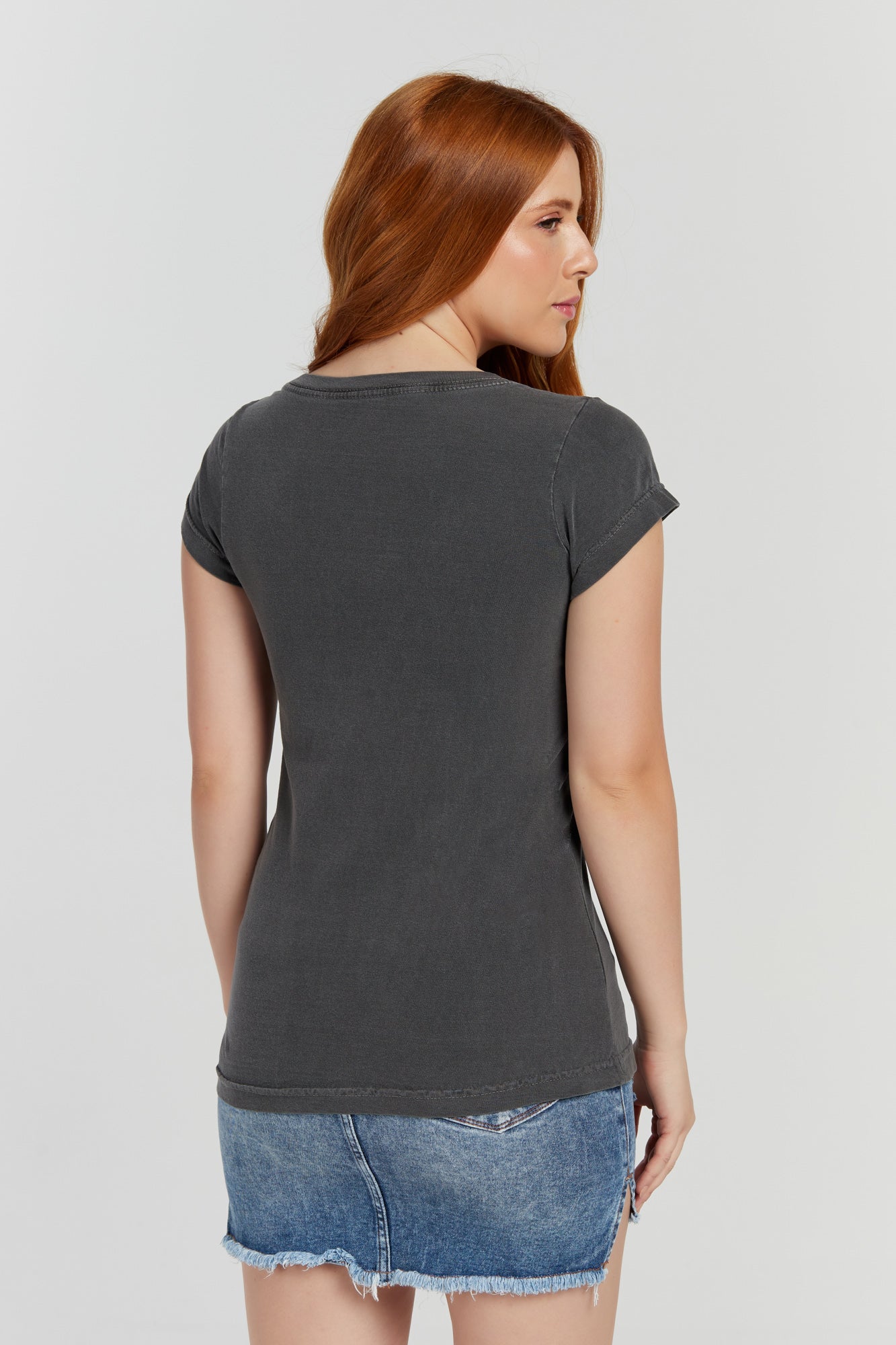 Baby long Estonada Cinza Chumbo