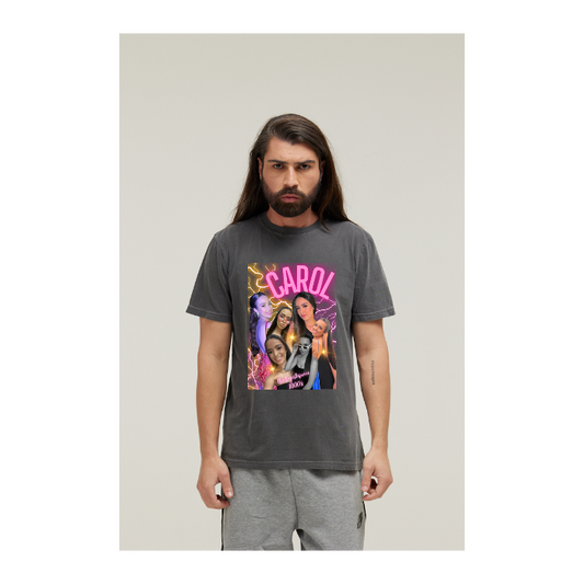 Camiseta Estonada Cinza Chumbo