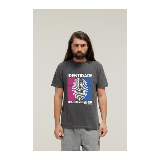 Camiseta Estonada Cinza Chumbo