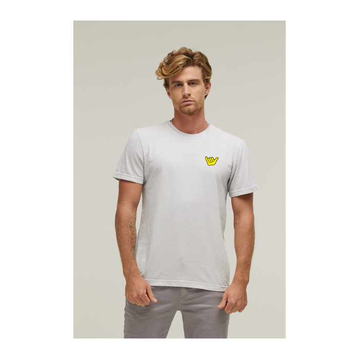 Camiseta Estonada Branco Gelo