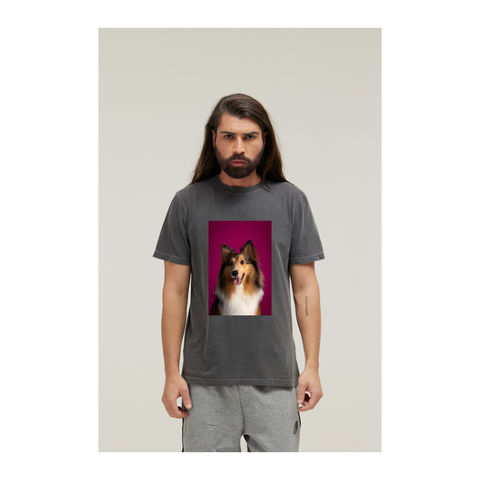 Camiseta Estonada Cinza Chumbo