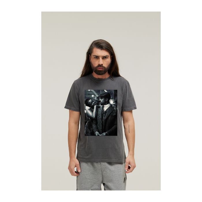 Camiseta Estonada Cinza Chumbo