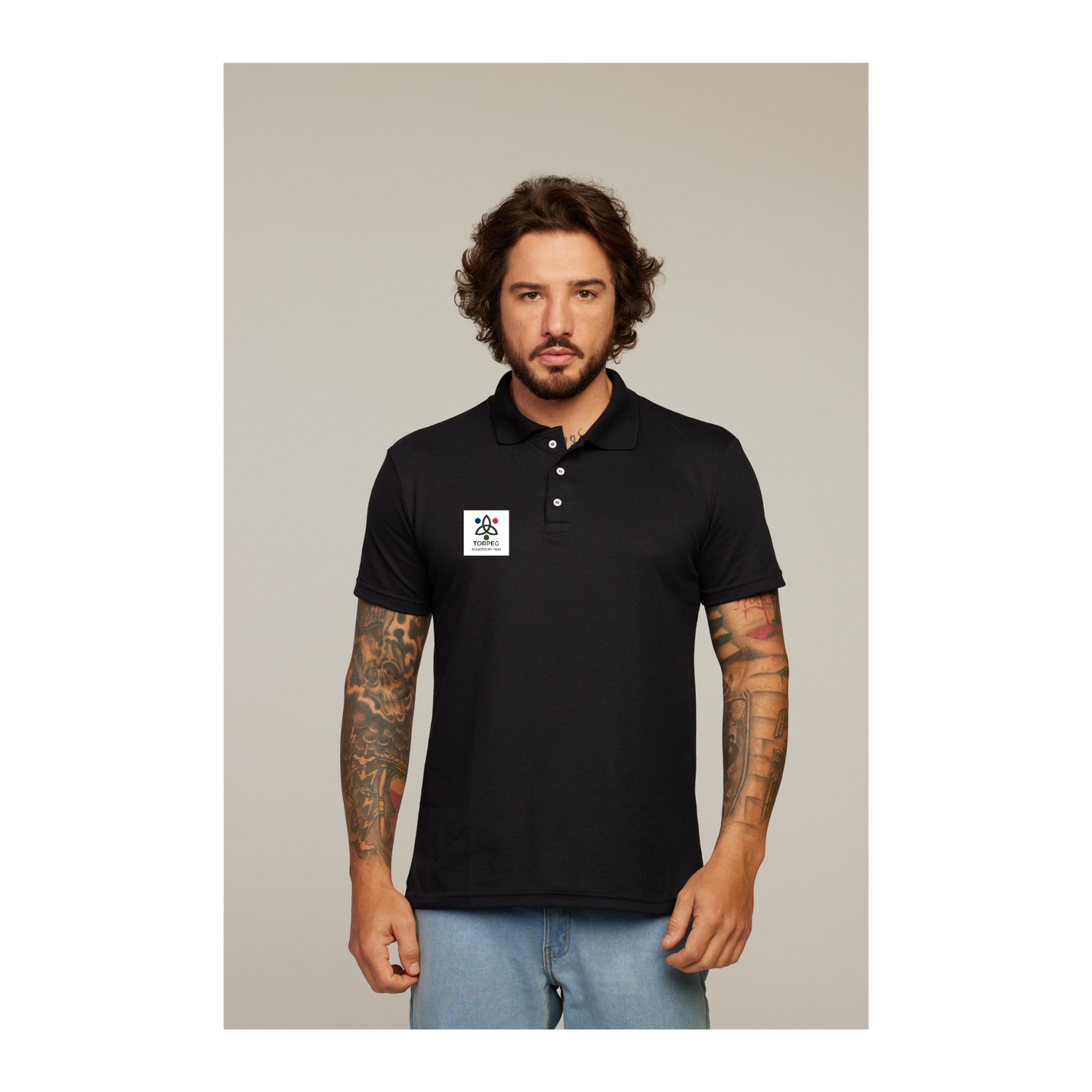 Camisa Polo Preta