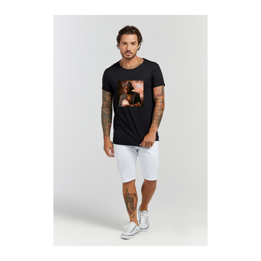 Camiseta Longline Preto