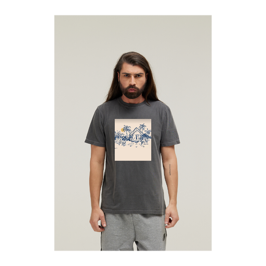 Camiseta Estonada Cinza Chumbo