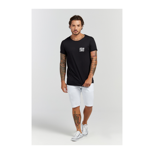 Camiseta Longline Preto