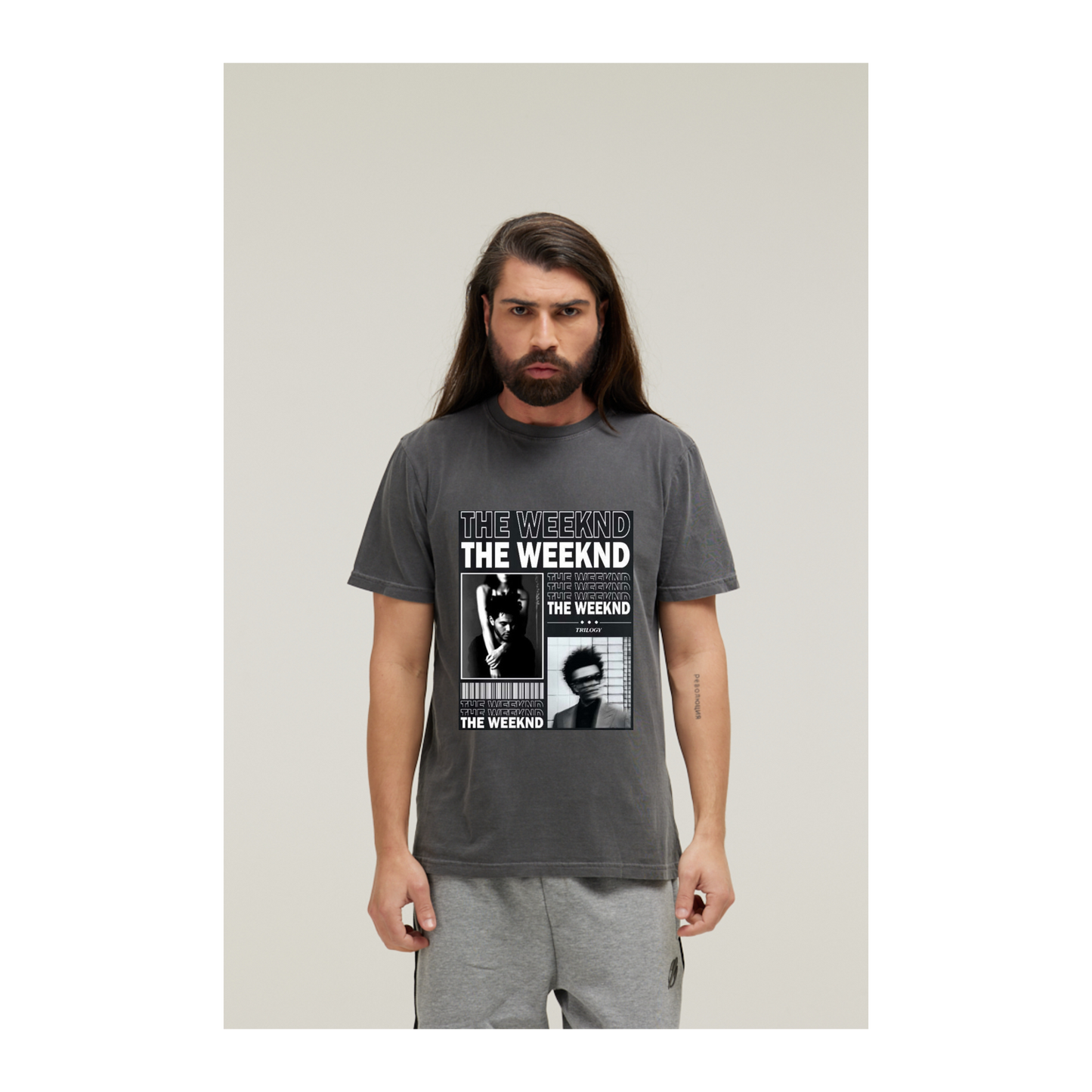 Camiseta Estonada Cinza Chumbo