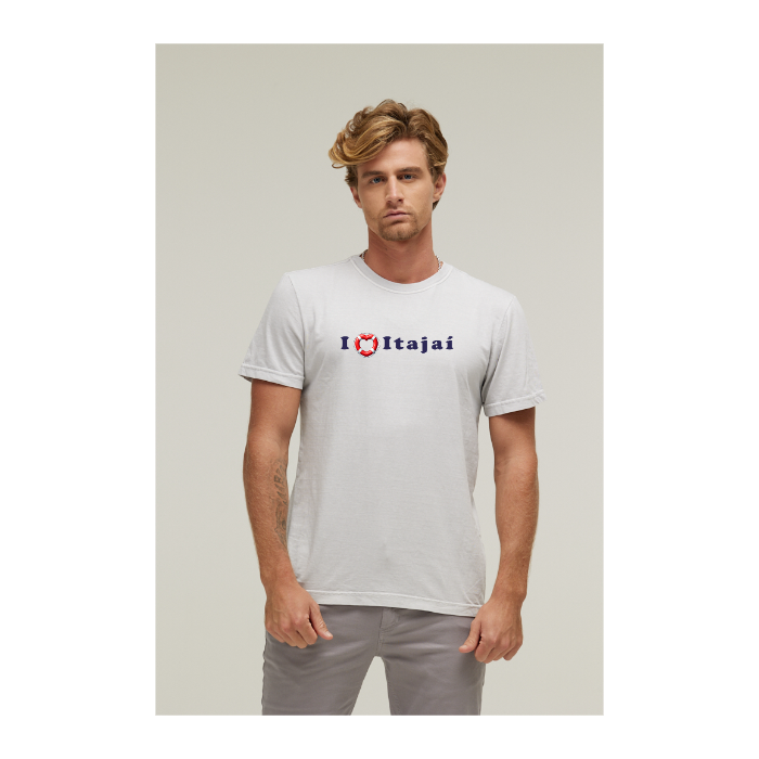 Camiseta Estonada Branco Gelo