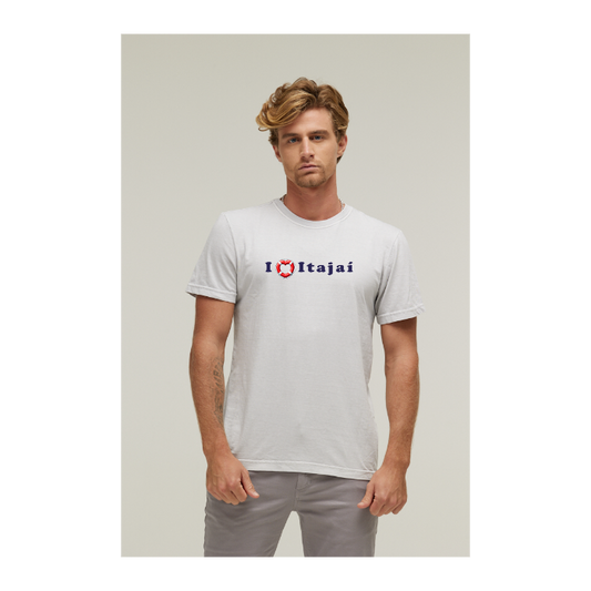Camiseta Estonada Branco Gelo