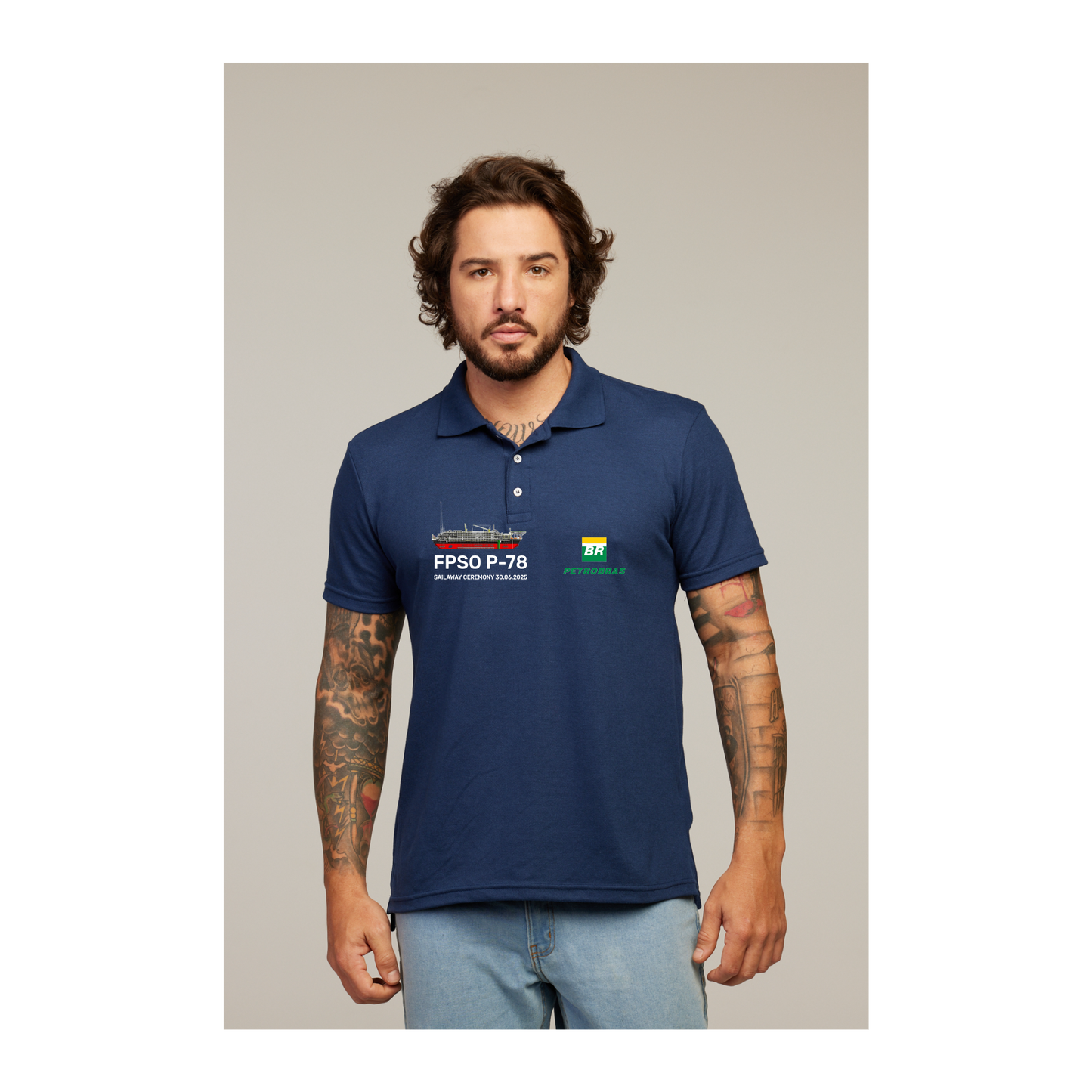 Camisa Polo Azul Marinho
