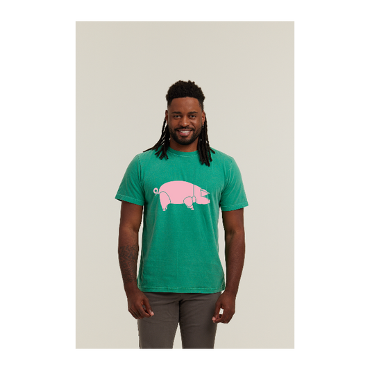 Camiseta Estonada Verde Bandeira