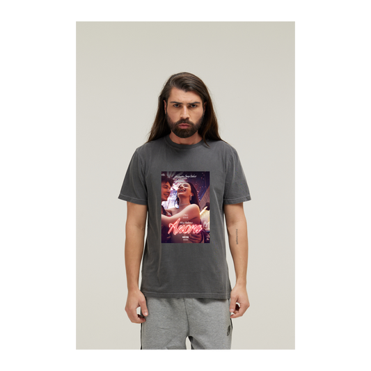 Camiseta Estonada Cinza Chumbo