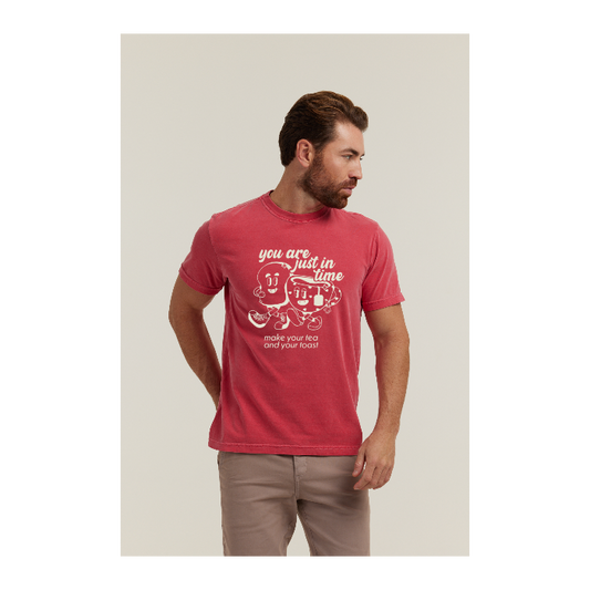 Camiseta Estonada Vermelho