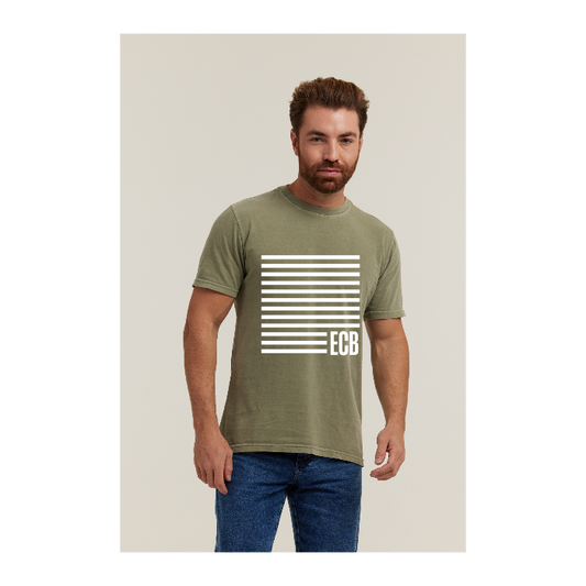 Camiseta Estonada Verde Militar