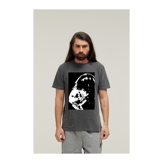 Camiseta Estonada Cinza Chumbo