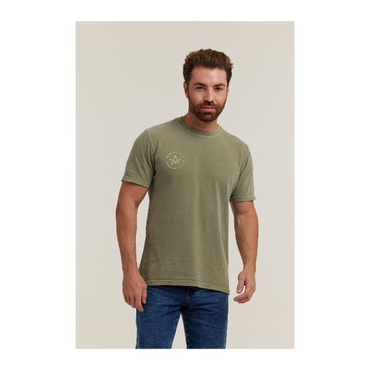 Camiseta Estonada Verde Militar