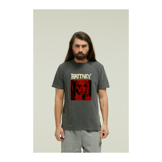 Camiseta Estonada Cinza Chumbo