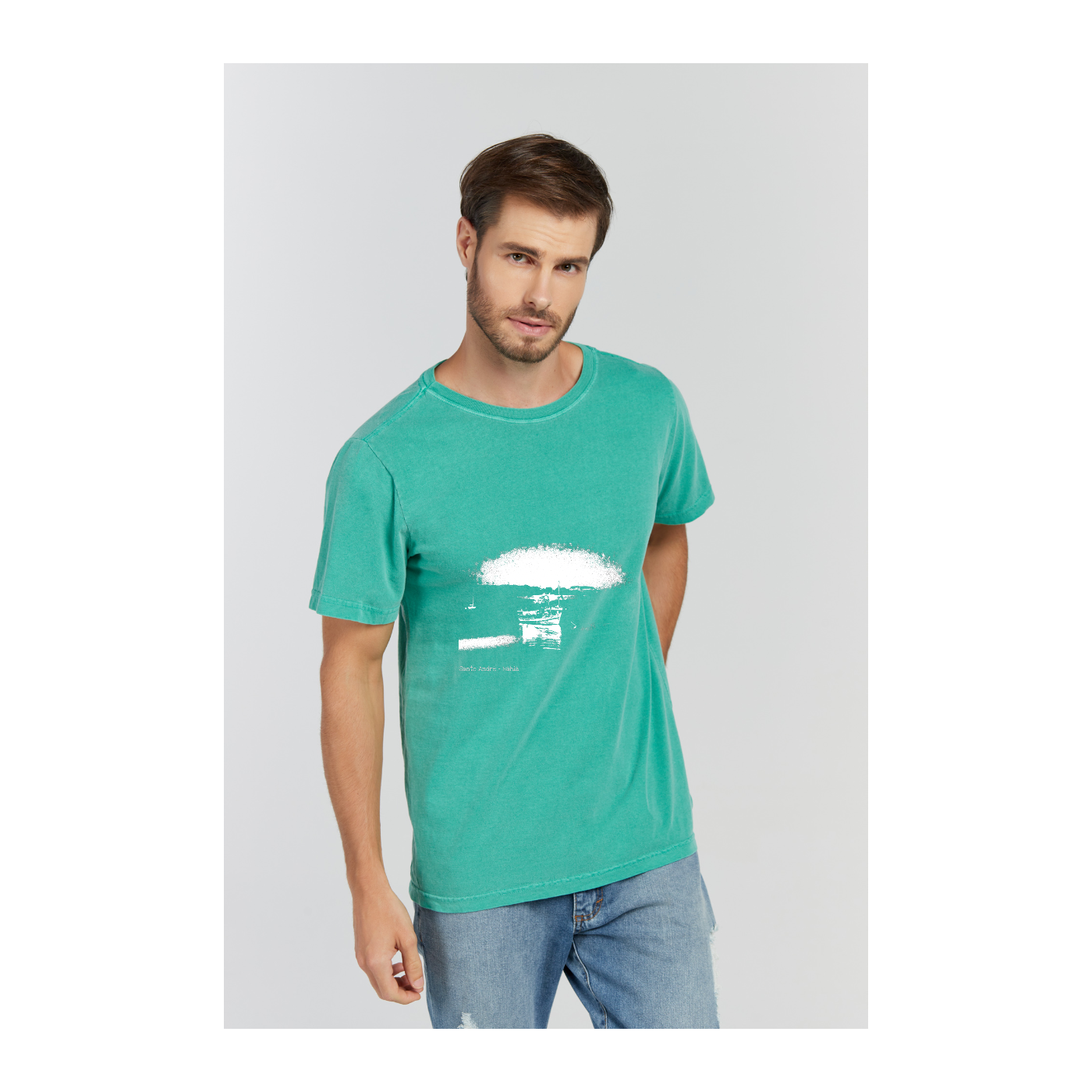 Camiseta Estonada Verde Bandeira