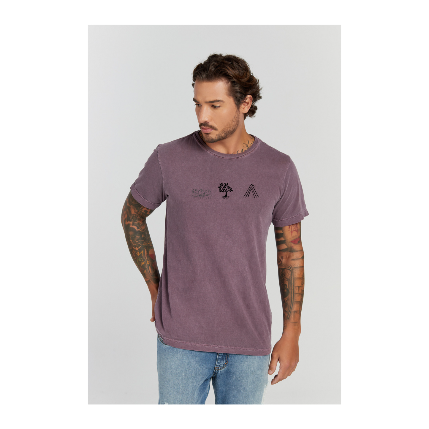 Camiseta Estonada Roxo