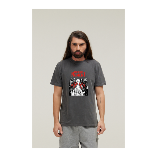 Camiseta Estonada Cinza Chumbo
