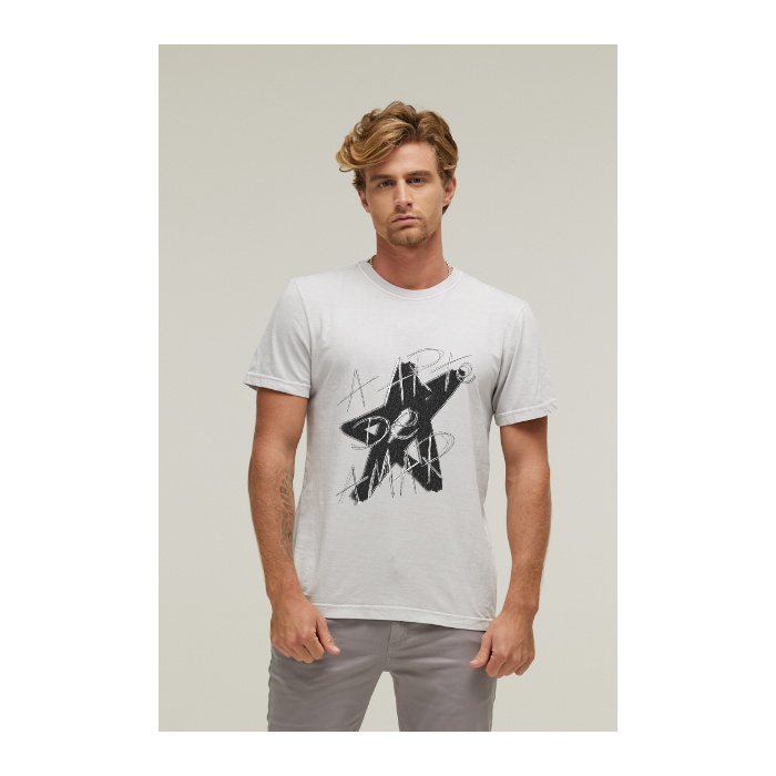 Camiseta Estonada Branco Gelo