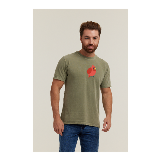 Camiseta Estonada Verde Militar