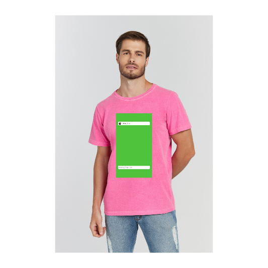 Camiseta Estonada Rosa Pink