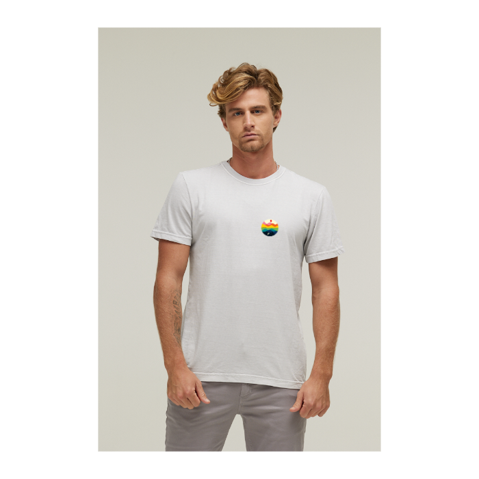 Camiseta Estonada Branco Gelo