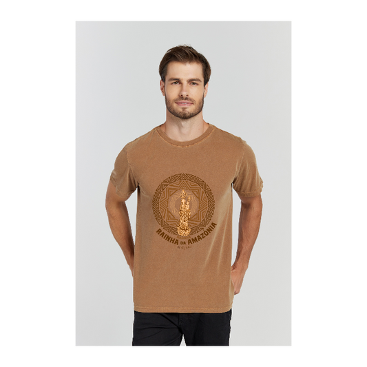 Camiseta Estonada Marrom