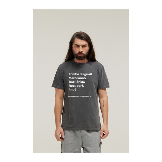Camiseta Estonada Cinza Chumbo