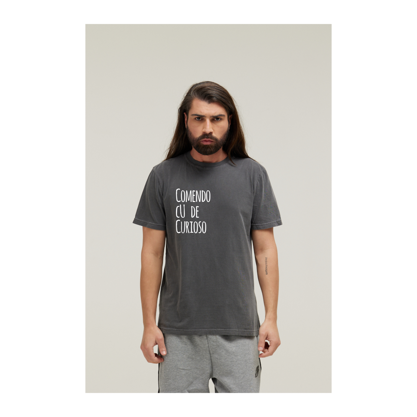 Camiseta Estonada Cinza Chumbo