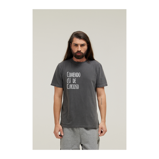 Camiseta Estonada Cinza Chumbo