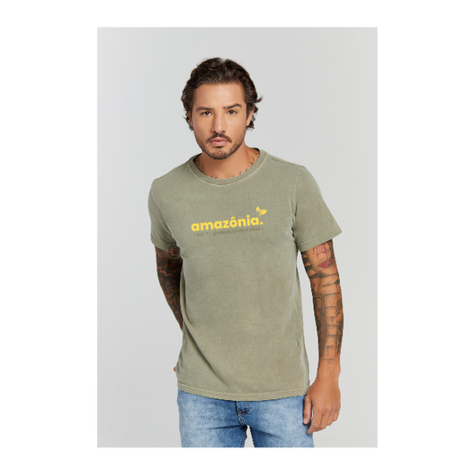 Camiseta Estonada Verde Militar