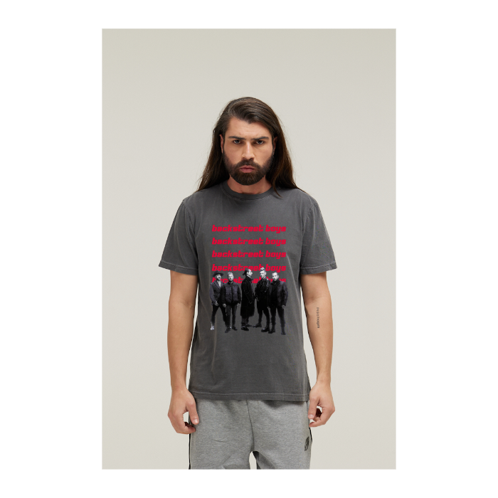 Camiseta Estonada Cinza Chumbo