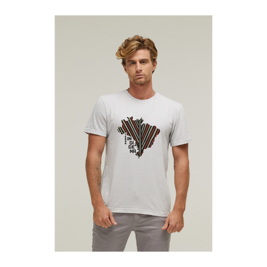 Camiseta Estonada Branco Gelo
