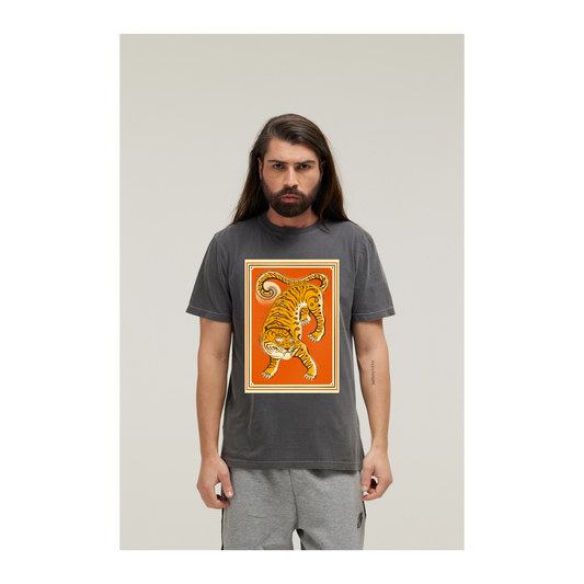 Camiseta Estonada Cinza Chumbo