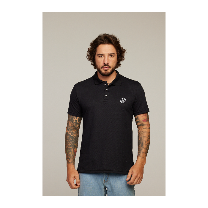 Camisa Polo Preta