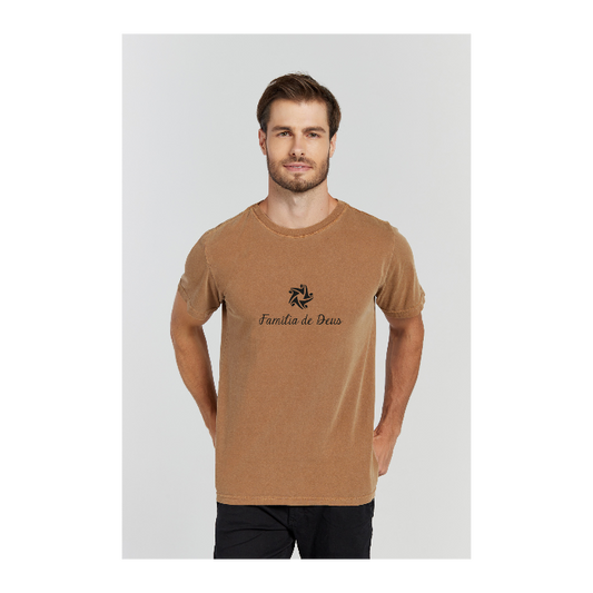 Camiseta Estonada Marrom