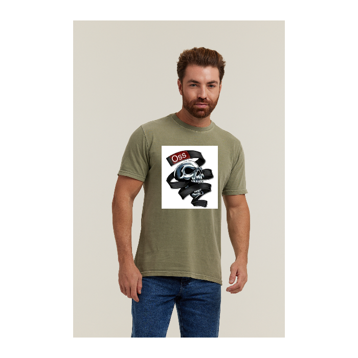 Camiseta Estonada Verde Militar