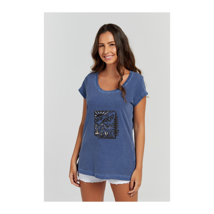 Baby long Estonada Azul Marinho